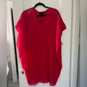 Hatch slouch dress, pink dress, one size.